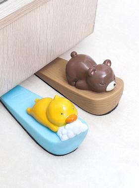 家用可爱动物顶门器卡通创意门阻防撞客厅门塞摆件树脂工艺品萌粒