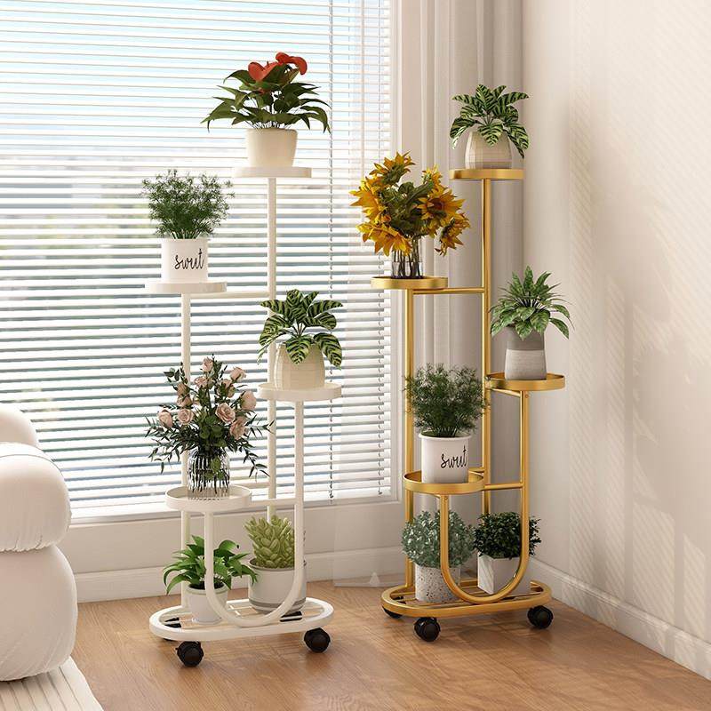 花架子多层阳台置物架铁艺植物摆放花盆托架可移动客厅落地式花架,淘宝优惠券,粉丝福利购,淘宝优惠卷