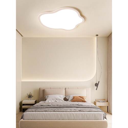 护眼极简主卧室灯2026年新款现代简约创意云朵书房吸顶灯儿童房灯 - 图0