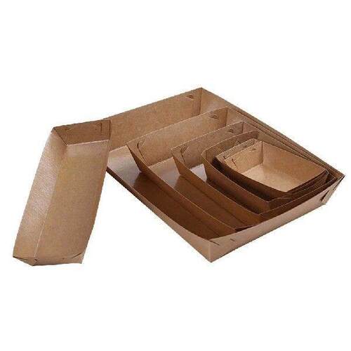 30 Pcs Serving Platter Tray Kraft Paper Packing Case Sushi - 图2