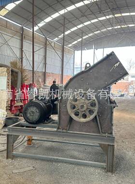400*600锤式破碎机电动柴油小型碎石机矿石岩石建筑垃圾粉碎机