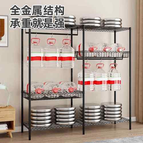 可拆卸金属网篮挂衣架加厚家用钢架出租房衣橱收纳架 - 图0