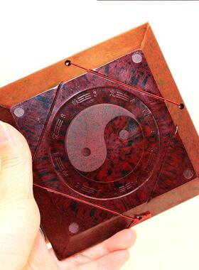 专业正品崇道堂3寸13层三合一三合一综合盘八卦3寸小指南针便携式