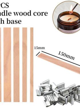 105PCS/Set Smokeless Scented Candle Wicks Soy Wax Core Wood