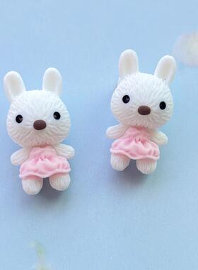 20Pcs Mixed Mini Cute Cartoon Animals Flat Back Resin Caboc
