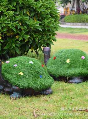 新款直销园林景观户外花园别墅小区草坪装饰品仿真动物草皮乌龟造