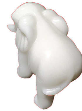 大象阿富汗办公室玉石装饰创意摆件工艺品家居摆件批发白玉