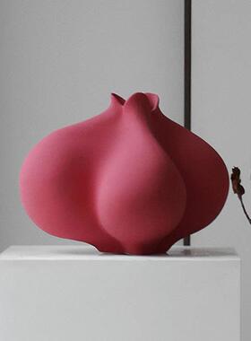 北书欧奶GSI件油风大花瓶摆酒店宿客厅房民餐桌家居高级感艺术花