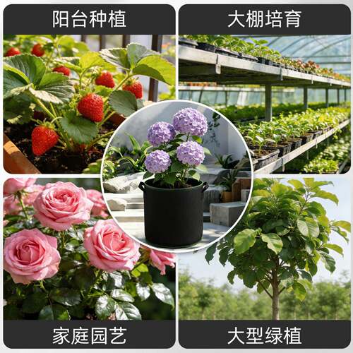 无纺布种植袋美植袋出口户外家庭植物加厚耐用花盆大号育苗加仑袋 - 图3