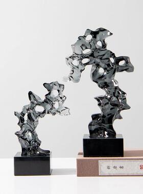 现代新中国风云山假山雕塑摆件样板间软摆客厅入口桌艺术摆件