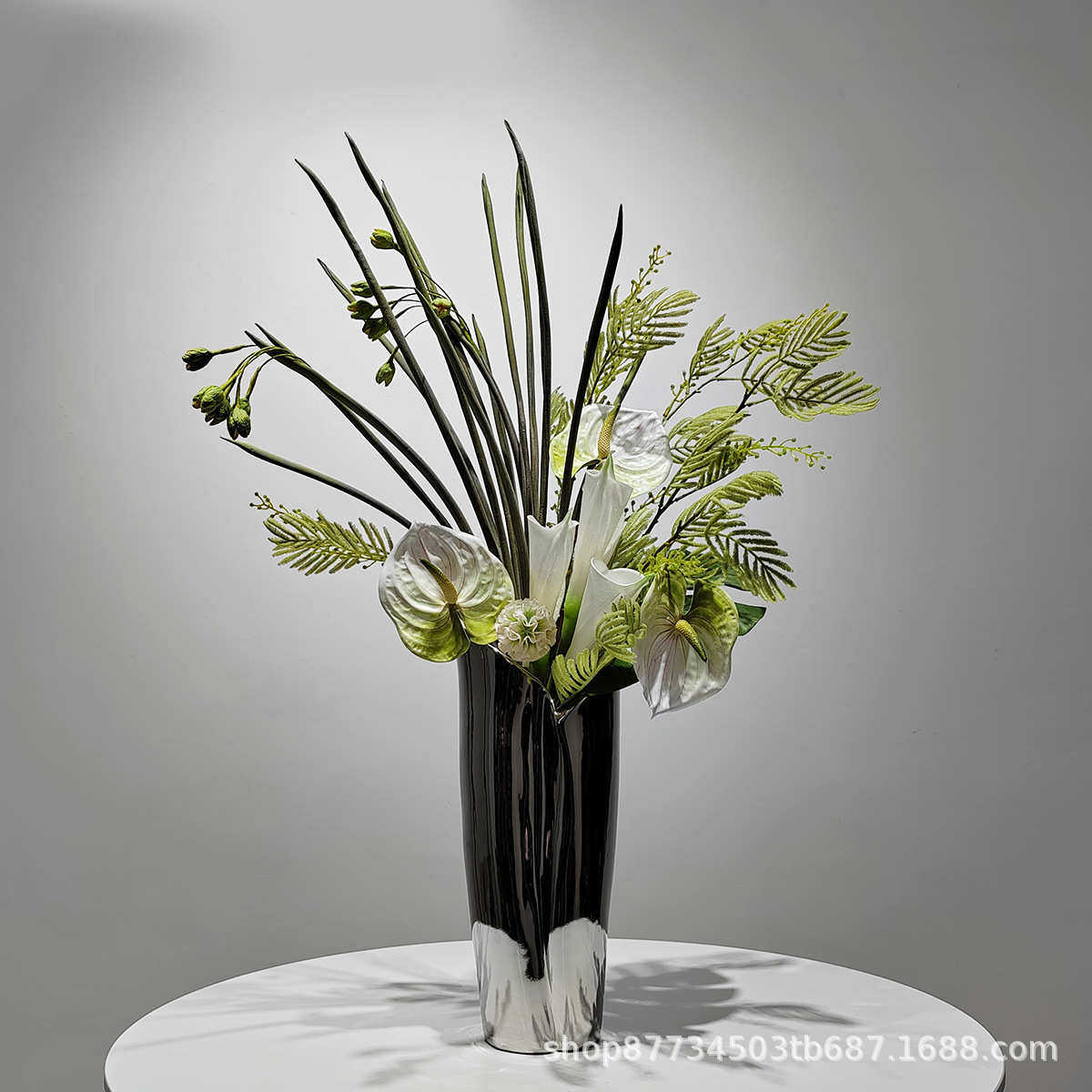 现代极简花艺套装样板房餐桌茶几仿真花艺北欧轻奢家居软装饰品,淘宝优惠券,粉丝福利购,淘宝优惠卷