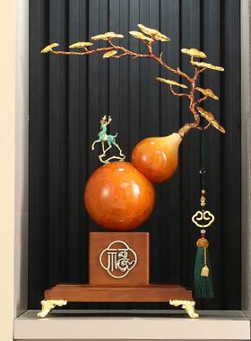 福禄双全高档葫芦玄件珐琅摆室彩新JY-072中式客厅关办公隔断乔迁