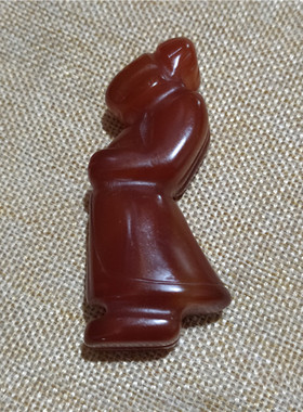 供应红玛瑙玉髓红山文化太阳人玉猪龙瑞兽手把件地摊会销玉货