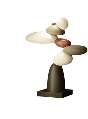 艺术客厅电视柜旁边落地大型摆件轻奢时来运转高级艺术礼品玄关台