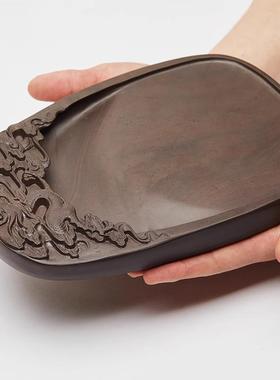 威弗列德砚台带盖8寸套装文房四宝精品礼品书法国画 端砚原石