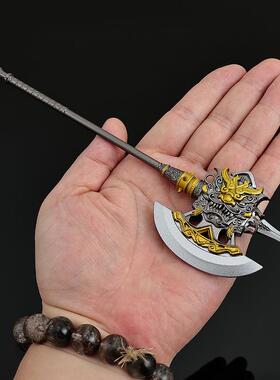 三国演义影视周边武器模型徐晃22CM贯石斧全金属工艺品摆件兵器