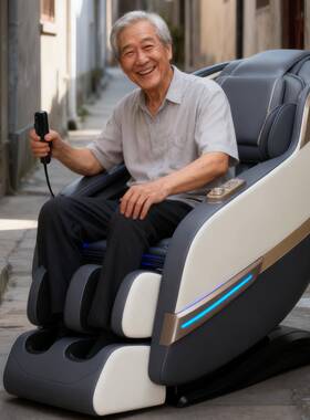 按摩椅SL双轨道4D机械手仿真人手法家用小型老年人按摩椅懒人沙发