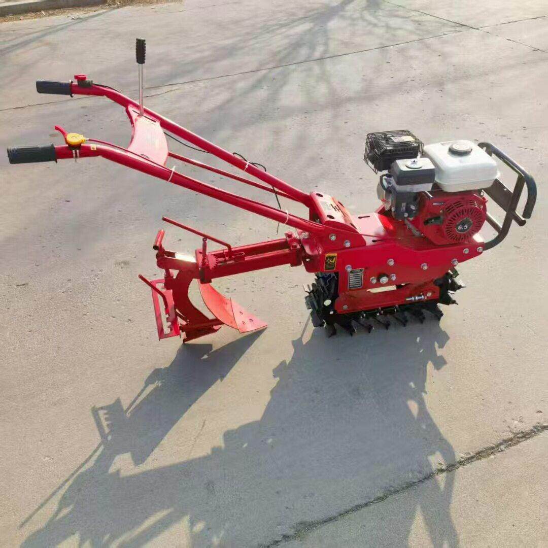 New crawler-type diesel micro-tiller agricultural Little Red Bull tiller small gasoline tiller for home use
