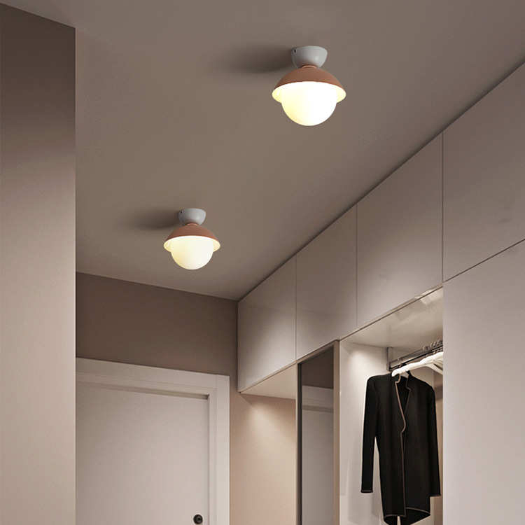 北欧小清新过道玄关灯楼梯间吸顶灯现代简约衣帽间阳台创意吸顶灯 - 图0