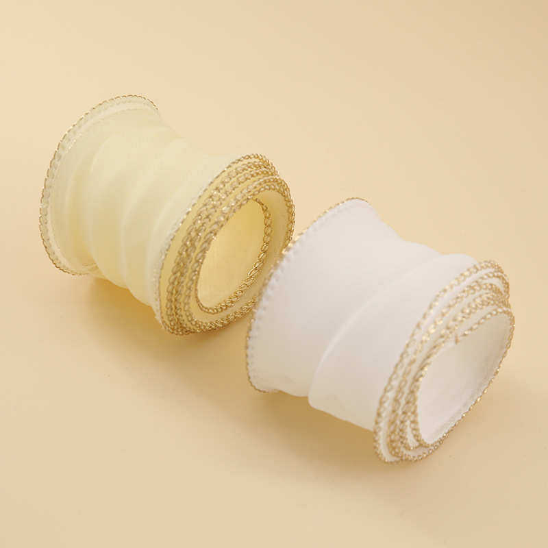 鼎信彩带雪纺金边织带手工diy发饰蝴蝶结丝带花束包装彩色雪纺带,淘宝优惠券,粉丝福利购,淘宝优惠卷