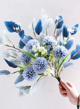 假花彷真花摆件桌面家居装饰客厅室内摆设绢花花艺餐桌花彷真花束