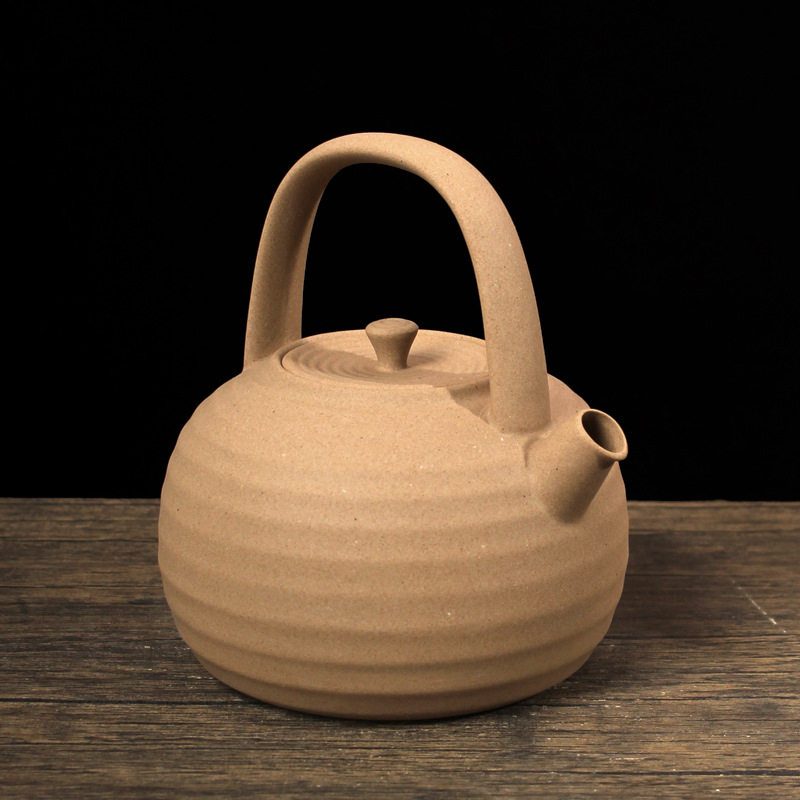 麦饭石陶壶日式提梁壶手工白泥烧水壶煮茶电陶炉炭炉家用陶瓷明火,淘宝优惠券,粉丝福利购,淘宝优惠卷