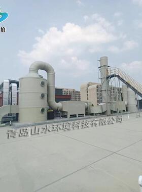 厂家供PP/PPH喷淋塔成套废气处理净化设备不锈钢碳钢酸雾净化塔