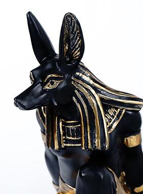 新款直销创意红酒架摆件金字塔阿努比斯狗神酒柜装饰树脂工艺品小