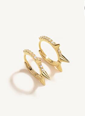 Sterling Silver Earrings For Women Gold Evil Eye Earring耳环