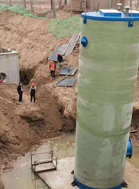 一体化玻璃钢筒体 地埋式污水提升设备预制泵站 一体化泵站