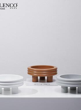 极简北欧圆圈形水果盆装饰摆件家居桌面收纳零食盘样板间创意饰品