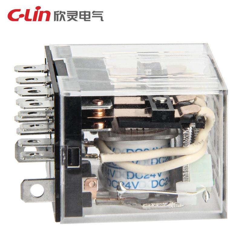 欣灵电磁HZI继电器家HHC68AL-4Z小型电磁中间继V电AC22厂0/D器C2 - 图1