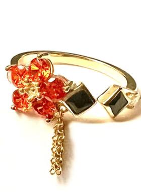 Luxiem彩虹社 动漫周边 Vox ma 恶魔之戒 同人cos开口戒指饰品