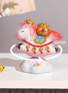 2026马年吉祥物摆件马上有钱本命年礼物公仔新年创意生肖小马装饰