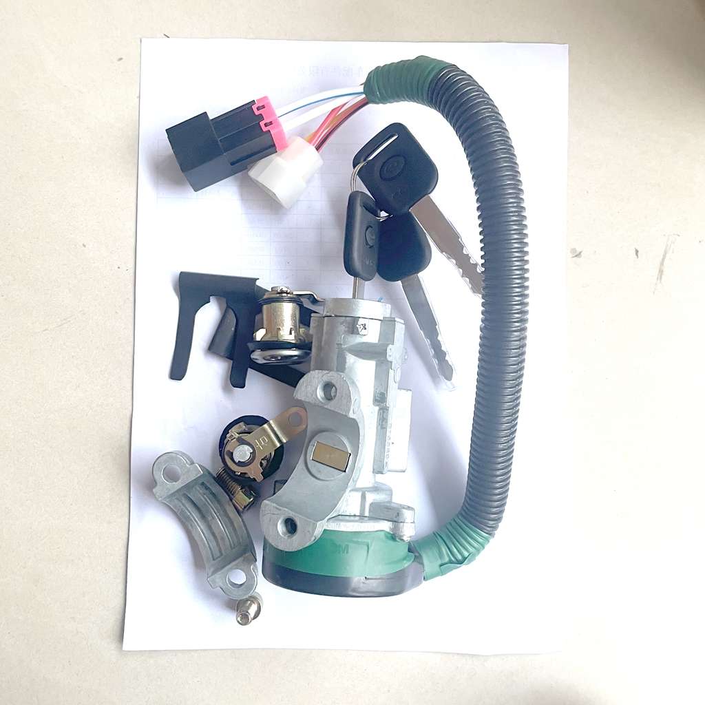 适配安徽华菱之星 华菱点火开关37AD-04010启动钥匙点火锁JK3055 - 图0