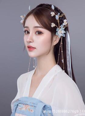 汉服头饰流苏发箍仙气古风发饰