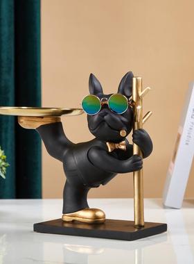 收纳斗盘钥匙装饰品杂物置北欧桌面摆件法电视柜狗客厅玄关物