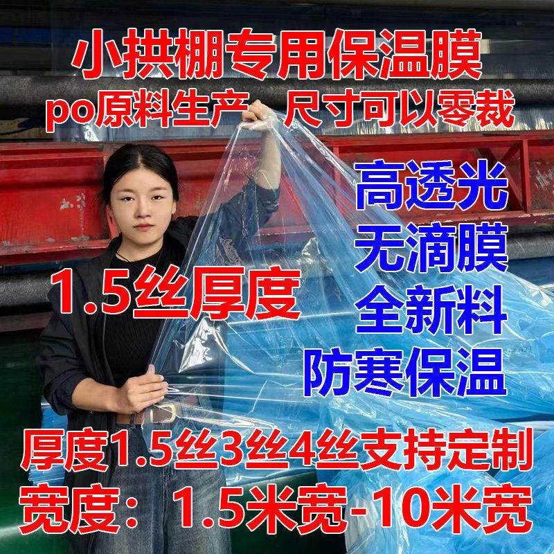 大棚膜二膜二层三层小拱棚蓝色透明塑料薄膜防寒防冻保温农用薄膜,淘宝优惠券,粉丝福利购,淘宝优惠卷
