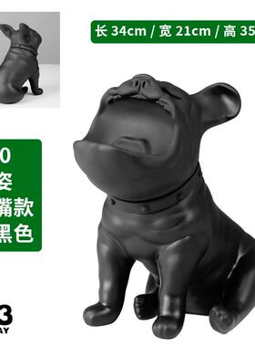 正品网红钥匙纳牛斗犬模型狗狗家收居饰宠物道具软装儿童房装饰摆