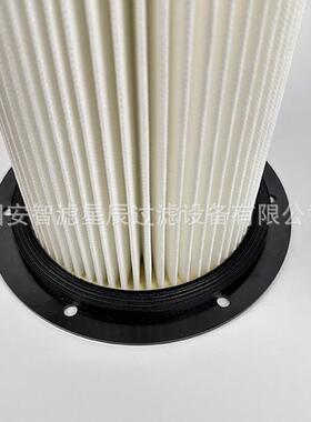 工业除尘滤筒圆形空气风机法兰盘端盖滤清器压缩机折叠除尘滤芯
