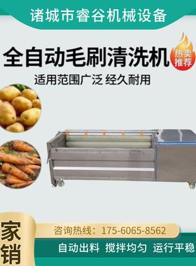 全自动去鱼鳞机鲤鱼清洗机304鲢鱼不锈钢商用洗鱼机现货发