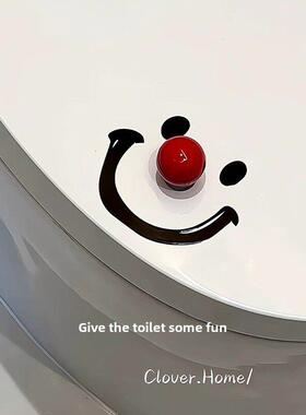 笑脸球马桶盖子升降器防脏手盖升降器马桶浴室翻转盖子配件装饰饰