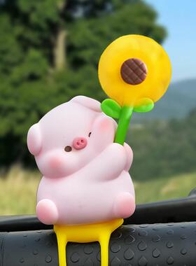 新款可爱小动物电动车摆件小风车装饰品卡通网红电瓶车配件小摆件
