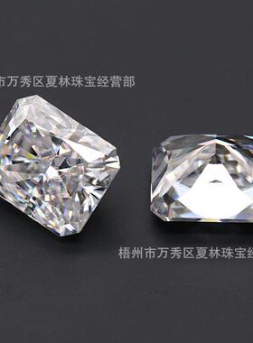 厂家热卖莫桑钻裸石冰花切莫桑石雷迪恩切割火彩好可镶嵌各种饰品