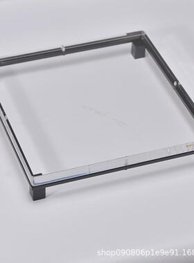 简约现PZ966代透明亚克力方茶托盘软形装板间室样客厅桌面茶具套