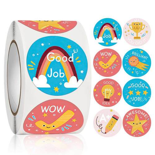 500pcs Star Reward Stickers for Kids School Teacher Supplies - 图1
