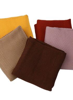 Cotton women scarf Fashion twill cotton linen wrinkled YW112