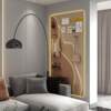 Pure solid wood hole board custom entrance entrance to block the meter box creative wall hanging board decoration storage rack