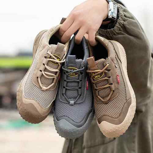 新款直销夏季透气劳保鞋男防砸防刺鞋6KV绝缘工作鞋户外耐磨防臭 - 图0