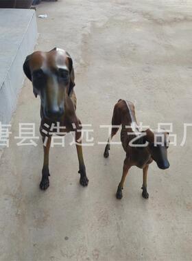 铸铜猎犬狗雕塑 家居饰品摆设卧室玄关铜工艺装饰品动物雕塑摆件